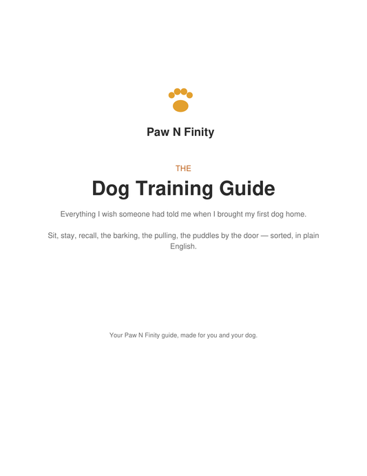 Dog Training Guide (Instant PDF)